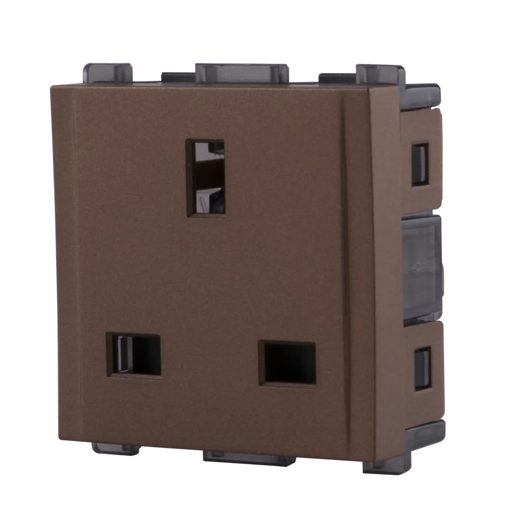 13A socket  british type with shutter BM Crv61208