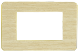 Salma Cover Aro Ivory / Gold Glossy 3 gang