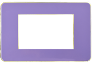 Salma Cover Mauve Glossy / Gold Glossy 3 gang