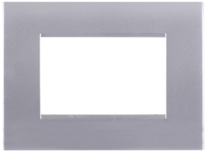 Waad Cover Silver Matt 3 gang