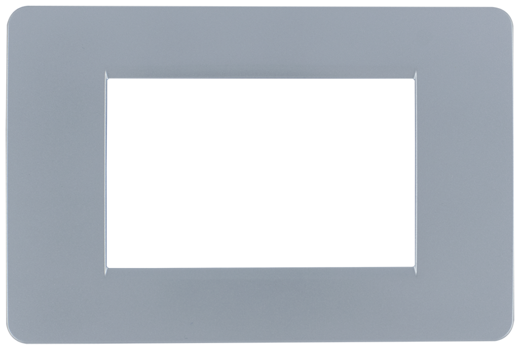 Hams Cover Silver Matt 3 gang