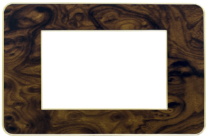 Salma Cover Wooden Aro / Gold Glossy 3 gang