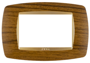 Tasneem Cover Aro Brown Glossy / Gold Glossy 3 gang