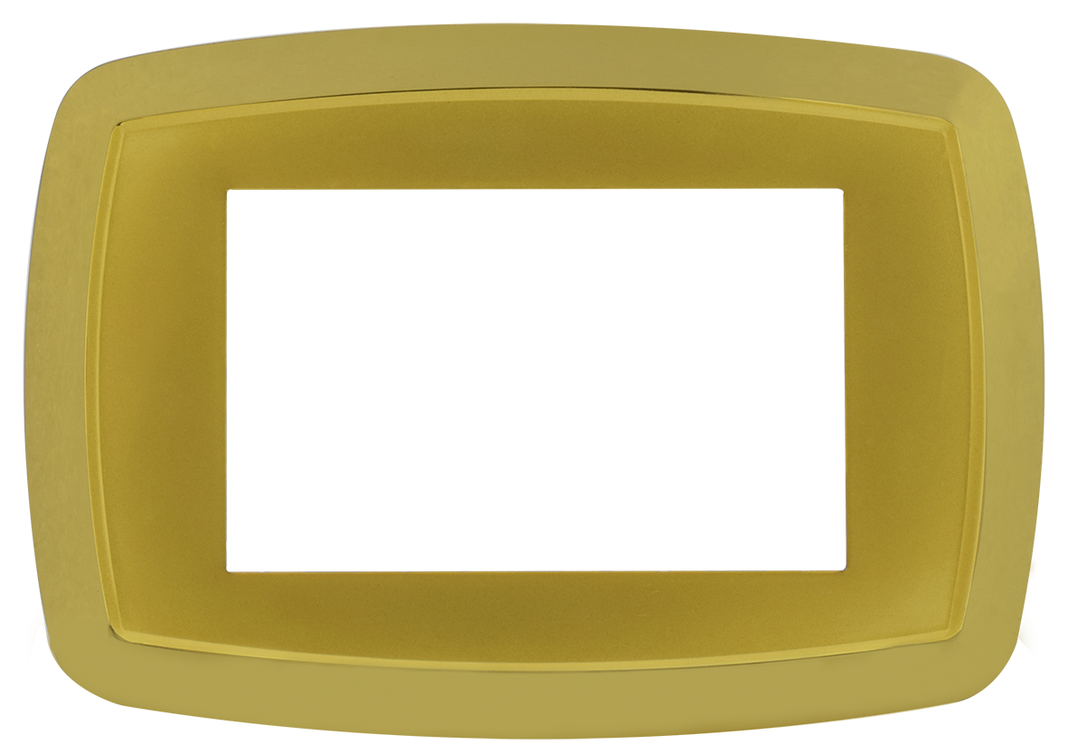 Iron Cover Lena Gold Matt / Gold 3 gang