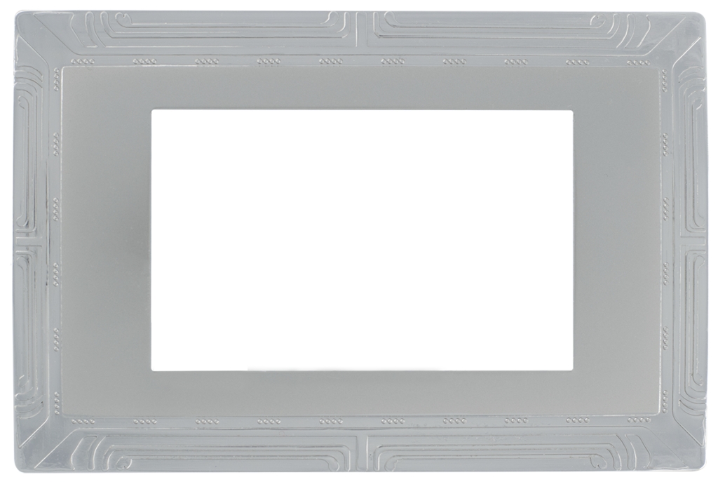 Iron Cover Eva Stainless / Silver 3 gang