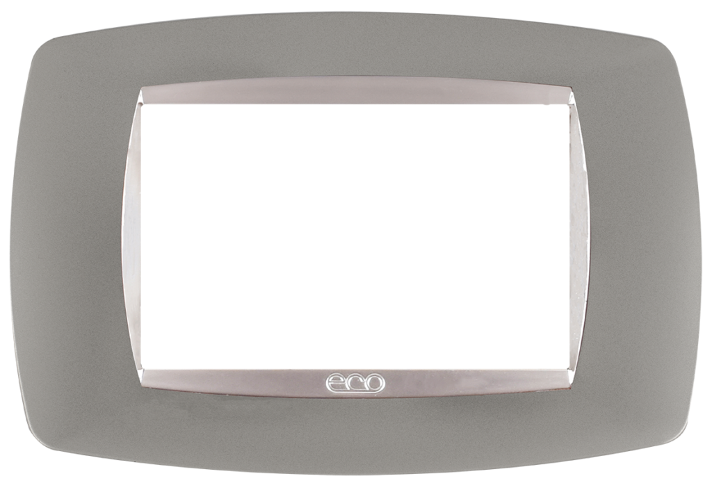 Tasneem Cover Stainless / Silver Glossy 3 gang