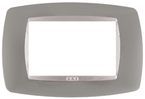 Tasneem Cover Stainless / Silver Glossy 3 gang