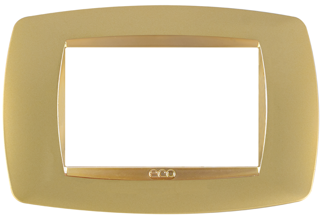 Tasneem Cover Gold Matt / Gold Glossy 3 gang - 2692032174