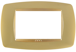 Tasneem Cover Gold Matt / Gold Glossy 3 gang - 2692032174